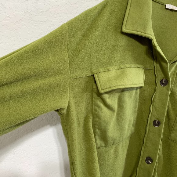 La Miel Matilda Jacket Oversized Lightweight Jacket Button Up Front Womens Small - Picture 5 of 13